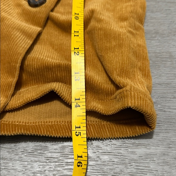 NWT Love Tree Golden Corduroy Skort with Button Accents size Large - Picture 9 of 9